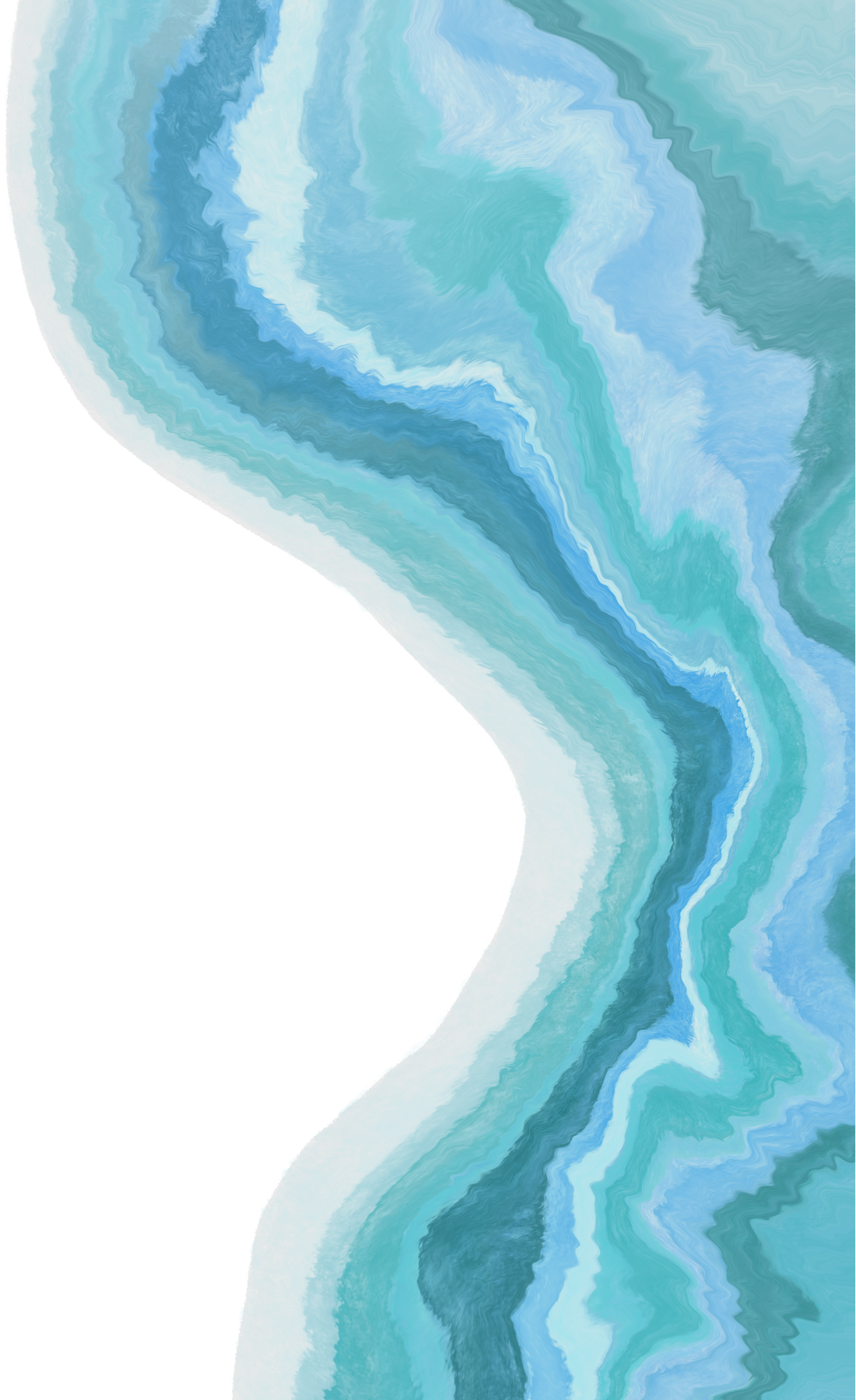 Marbleized Geode Blue and Turquoise Swirl Border